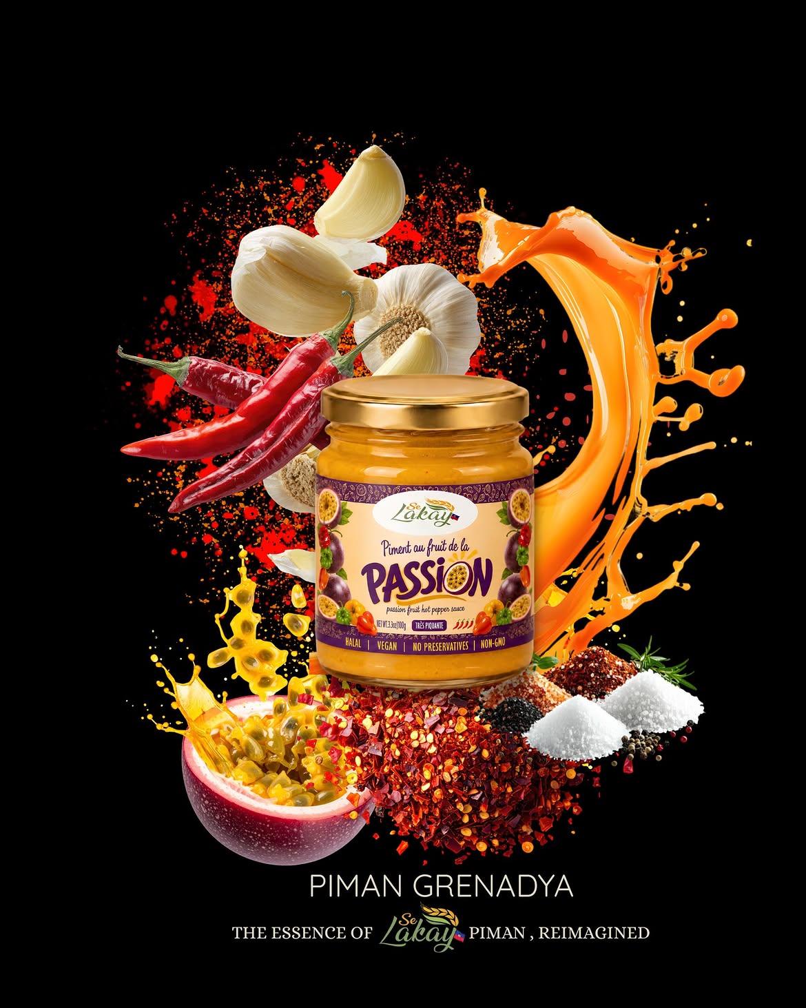 Piment &agrave; base de fruit de la passion